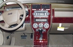 Накладки на торпеду Jeep Compas 2007-2008 полный набор, Автоматическая коробка передач, без навигации