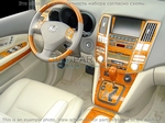 Накладки на торпеду Lexus RX 400H 2006-UP полный набор, Автоматическая коробка передач, с Navigation