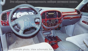 Накладки на торпеду Toyota Tundra 2003-2006 Access Cab, Bucket Seats - Автоаксессуары и тюнинг