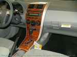 Накладки на торпеду Toyota Corolla/Королла 2009-UP базовый набор, без навигации, авто AC