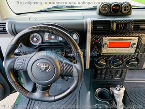 Накладки на торпеду Toyota FJ Cruiser/круизер 2007-UP полный набор, Механическая коробка передач - Автоаксессуары и тюнинг