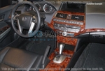 Накладки на торпеду Honda Accord/Аккорд 2008-2012 полный набор, 2 двери (Coupe) , авто AC Control, с навигацией система