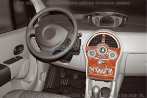 Накладки на торпеду Renault Modus 2004-2012 полный набор. - Автоаксессуары и тюнинг