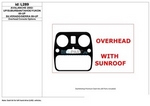 Накладки на торпеду Chevrolet Tahoe/тахое 2000-2002 Overhead с sunroof