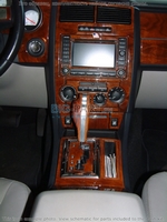 Накладки на торпеду Dodge Charger/Magnum 2005-2007 базовый набор, без навигации
