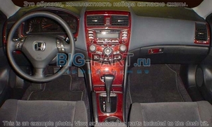 Накладки на торпеду Honda Accord/Аккорд EX 2003-2007 базовый набор, Автоматическая коробка передач, авто A/C, 2 двери - Автоаксессуары и тюнинг