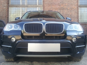 Allest Защита радиатора Premium, чёрная (3D) BMW (бмв) X5/X6 07-/08- - Автоаксессуары и тюнинг