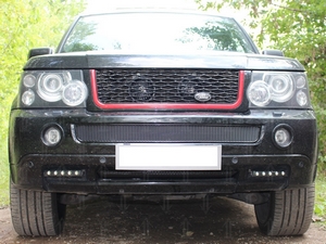 Allest Защита радиатора Premium, чёрная, низ (3D) LAND ROVER (ленд ровер)/ROVER Range Rover Sport 05-09 - Автоаксессуары и тюнинг