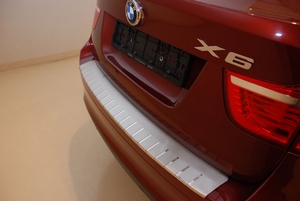 Alu-Frost Накладка на задний бампер профилированная с загибом, нерж. сталь BMW (бмв) X6 08- - Автоаксессуары и тюнинг