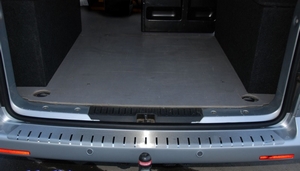 Alu-Frost Накладка на задний бампер профилированная с загибом, нерж. сталь VW T5 Multivan/Transporter 03-/10- - Автоаксессуары и тюнинг