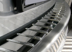 Alu-Frost Накладка на задний бампер с силиконом, нерж. сталь (4D) HONDA (хонда) Civic/Цивик 06-11 - Автоаксессуары и тюнинг