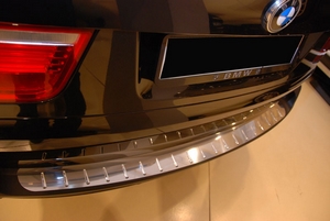 Alu-Frost Накладка на задний бампер с силиконом, нерж. сталь BMW (бмв) X5 07-09 - Автоаксессуары и тюнинг