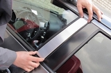 Alu-Frost Накладки на внешние стойки дверей, 4 части, алюминий VW Golf/гольф VII 13-