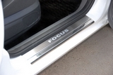 Alu-Frost Накладки на внутренние пороги с надписью, нерж. сталь, 2 шт. (3D) FORD (форд) Focus/фокус 05-/08-