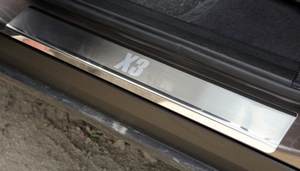 Alu-Frost Накладки на внутренние пороги с надписью, нерж. сталь, 4 шт. BMW (бмв) X3 10-14 - Автоаксессуары и тюнинг