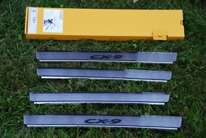 Alu-Frost Накладки на внутренние пороги с надписью, нерж. сталь, 4 шт. MAZDA (мазда) CX-9/CX 9 08-12 - Автоаксессуары и тюнинг