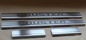 Alu-Frost Накладки на внутренние пороги с надписью, нерж. сталь, 4 шт. RENAULT (рено) Duster/дастер/дастер 11- - Автоаксессуары и тюнинг