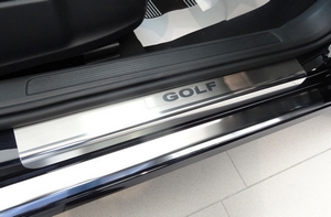 Alu-Frost Накладки на внутренние пороги с надписью, нерж. сталь, 8 шт. (5D) VW Golf/гольф VII 13- - Автоаксессуары и тюнинг
