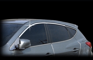 Autoclover Молдинги окон верхние, Abs пластик, хром HYUNDAI (хендай) ix35 10- - Автоаксессуары и тюнинг