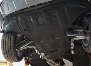 АВС-Дизайн Защита картера двигателя и кпп, композит 8 мм, 2 части (V-все, кроме 4.1D; 5.9D) AUDI (ауди) Q7 15- - Автоаксессуары и тюнинг