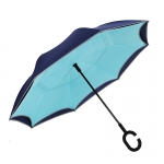 Зонт автоматический Light Blue & Deep Blue зонт-наоборот (SMART-зонт) 