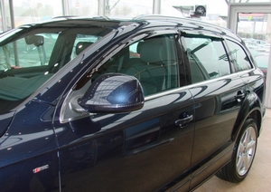 EGR Дефлекторы боковых окон, 4 части, темные AUDI (ауди) Q7 06-/09- - Автоаксессуары и тюнинг