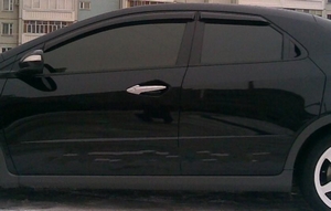 EGR Дефлекторы боковых окон, 4 части, темные ( HB ) HONDA (хонда) Civic/Цивик 06- - Автоаксессуары и тюнинг