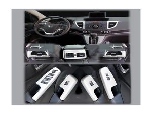 С388 хромированные накладки на панелей салона Honda CR-V 2012 2013 2014 2015 - Автоаксессуары и тюнинг