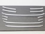 B228 Молдинги (накладки) на решетку радиатора хромированные Audi A6 (2011 по н.в.) 