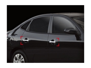 К-460 Накладки на ручки дверей хромированные Hyundai Elantra/элантра HD (2006-2010) - Автоаксессуары и тюнинг
