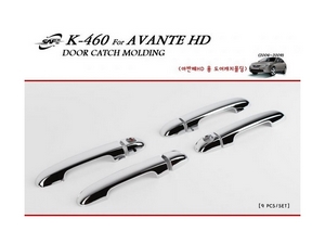К460 Накладки ручек дверей хром Hyundai Elantra/элантра HD (2006-2010) - Автоаксессуары и тюнинг