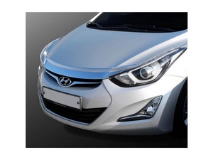 K893 Дефлектор капота хром Hyundai Elantra/элантра MD 2011 по 2014 до рестайл - Автоаксессуары и тюнинг