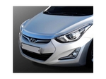 K893 Дефлектор капота хром Hyundai Elantra/элантра MD 2011 по 2014 до рестайл