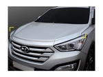 K889 Мухобойка (дефлектор капота) хром Hyundai Santa Fe/санта фе DM (2012-2015.) / Hyundai Grand/Грандр Santa Fe/санта фе 2013-2015