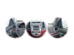 K327 Молдинги интерьера хромированные Hyundai Santa Fe/санта фе the style 2 - 2009, 2010 , 2011, 2012 - Автоаксессуары и тюнинг
