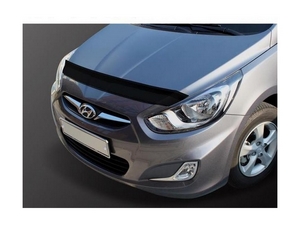 D696 Дефлектор капота Hyundai Solaris Sedan/Hatchbek 2011-2013г. - Автоаксессуары и тюнинг