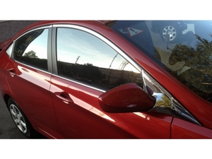 C123 Хромированные молдинги на окна дверей (верх) Hyundai Solaris Hatchback 2011 по н.в. - Автоаксессуары и тюнинг