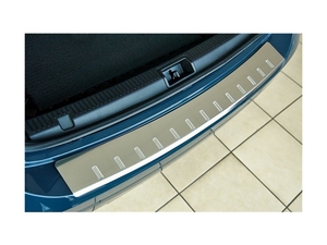 40-4014 Накладка на задний бампер с загибом Зеркальная Chevrolet CAPTIVA II с 2011 по 2016 Alu-Frost - Автоаксессуары и тюнинг