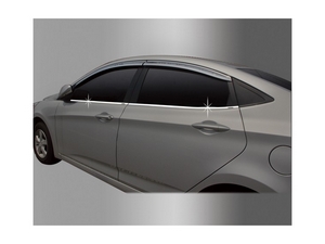 B230 Молдинги окон нижние хром Hyundai Solaris Sedan/Hatchback - Автоаксессуары и тюнинг
