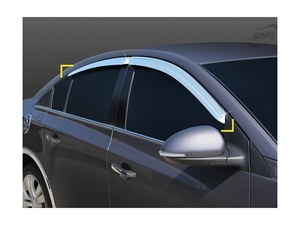D955 Хромированные дефлекторы окон для Chevrolet Cobalt 2012 по н.в. - Автоаксессуары и тюнинг