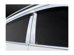 K843 Хромированные накладки на стойки дверей Hyundai i30 2007-2012, KIA (киа) Cerato/Серато 2009-2012