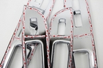 C392 Хромированные накладки панелей салона Kia Sorento/Соренто II R 2012 2013 2014 2015