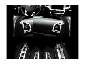 C392 Хромированные накладки панелей салона Kia Sorento/Соренто II R 2012 2013 2014 2015 - Автоаксессуары и тюнинг