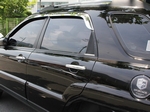 A430 Дефлекторы на окна хромированные KIA (киа) Sportage/Спортаж 2004-2009