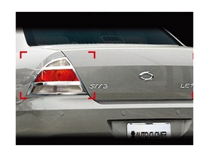 A772 Хромированные оконтовки задних фонарей Nissan Almera Classic - Автоаксессуары и тюнинг