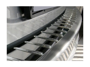 10-2067 Накладка на задний бампер с силиконом Chevrolet Lacetti/лачети 5D (ALU-FROST) (2004 по н.в.) - Автоаксессуары и тюнинг