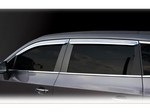 K724 Дефлекторы (ветровики) на боковые окна хром Chevrolet Orlando 2011 по 2015 г