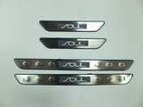 JMT Накладки на дверные пороги с логотипом и LED подсветкой, нерж. KIA (киа) Soul/Соул 08-11