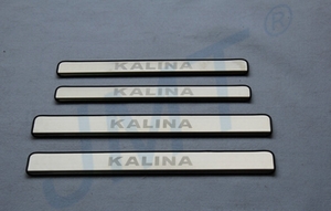 JMT Накладки на дверные пороги с логотипом и LED подсветкой, нерж. LADA (ваз, лада) Kalina 13- - Автоаксессуары и тюнинг