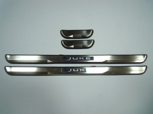 JMT Накладки на дверные пороги с логотипом и LED подсветкой, нерж. NISSAN (ниссан) Juke/жук 10- - Автоаксессуары и тюнинг